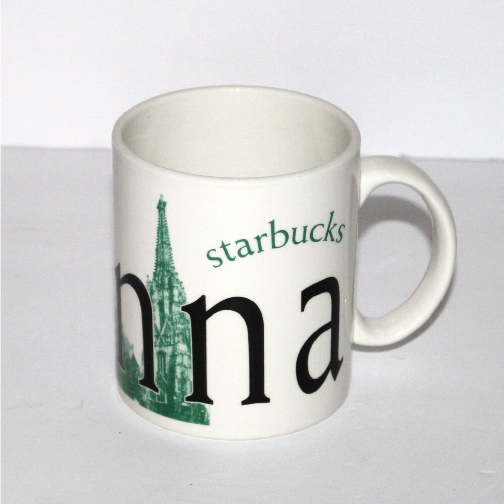 Vintage Starbucks City Mug 2002 Vienna Austria Collector Series large ceramic